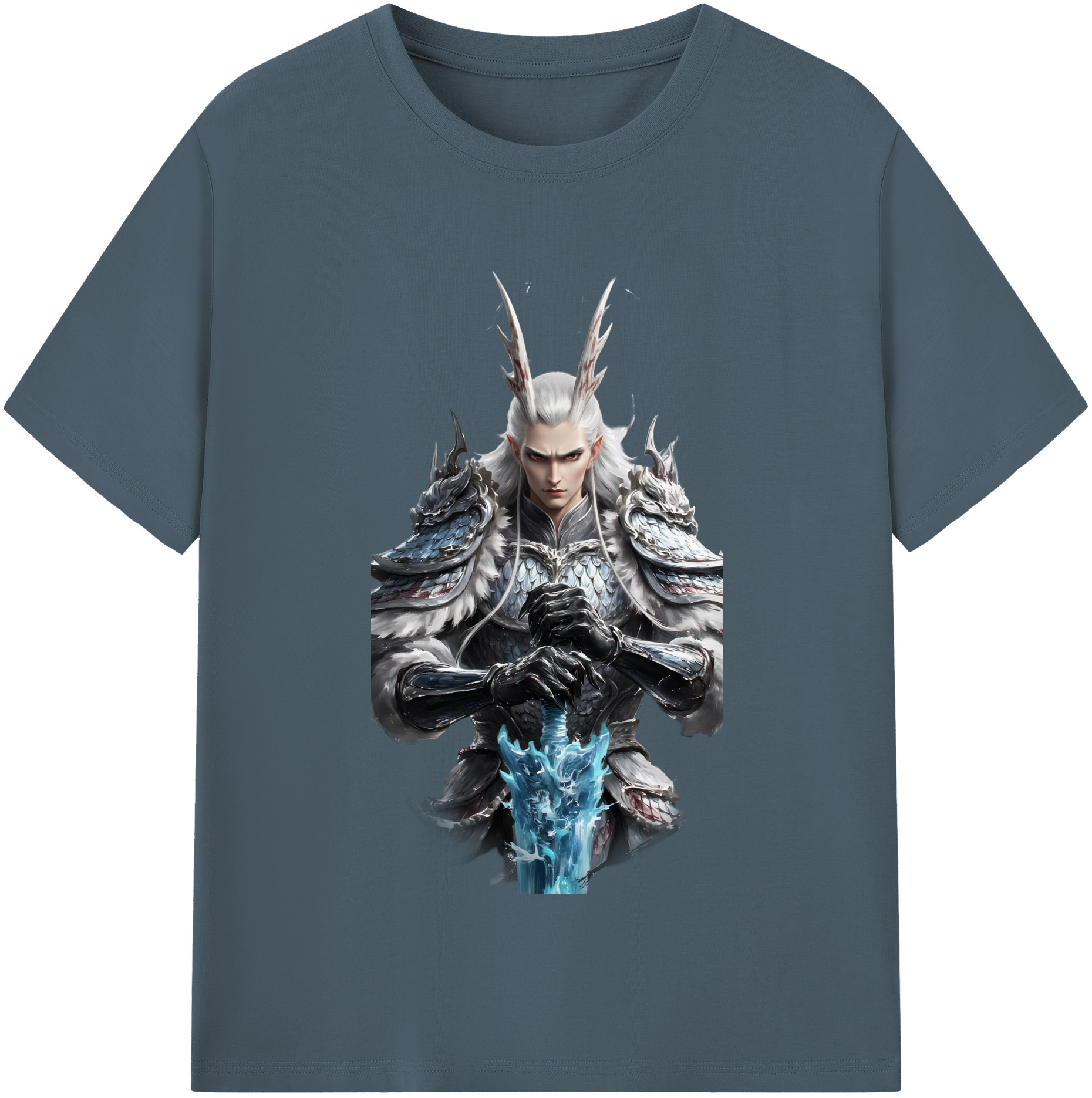 （画像用） Ne Zha 2 ナタ 魔童の大暴れ 綿100％半袖Tシャツ（フロントプリント）